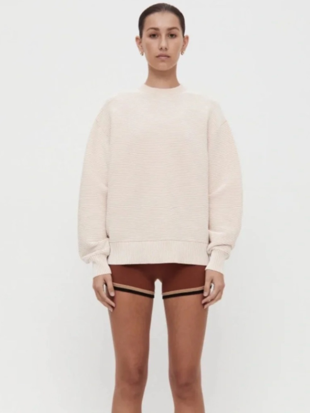 NAGNATA -Sonny Crew Rib-Knit Sweater /Sweatshirt in Organic Cotton - Size Medium - Picture 7 of 10